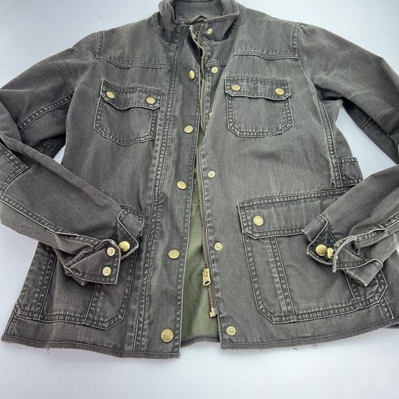 J.Crew Jackets & Blazers - J. Crew Womens Size XS Boyfriend Field Jacket Relaxed Canvas Full Zip Green